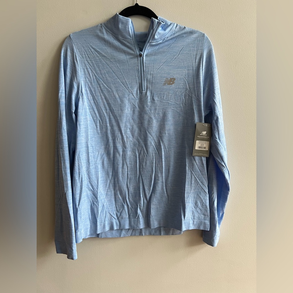 NWT New Balance Sky Blue Half-Zip Top XL